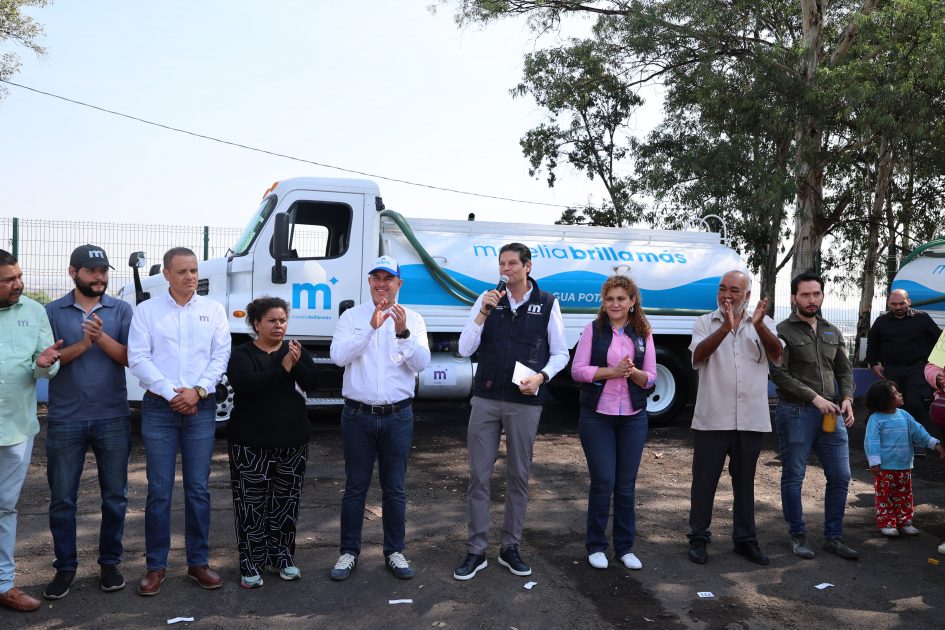 Alfonso Martínez arranca programa de suministro de agua en pipas