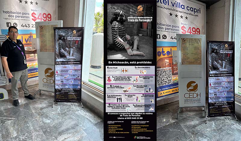 Inicia CEDH campaña para la protección a la integridad personal de infancias y adolescencias que prevengan y eviten la trata de personas