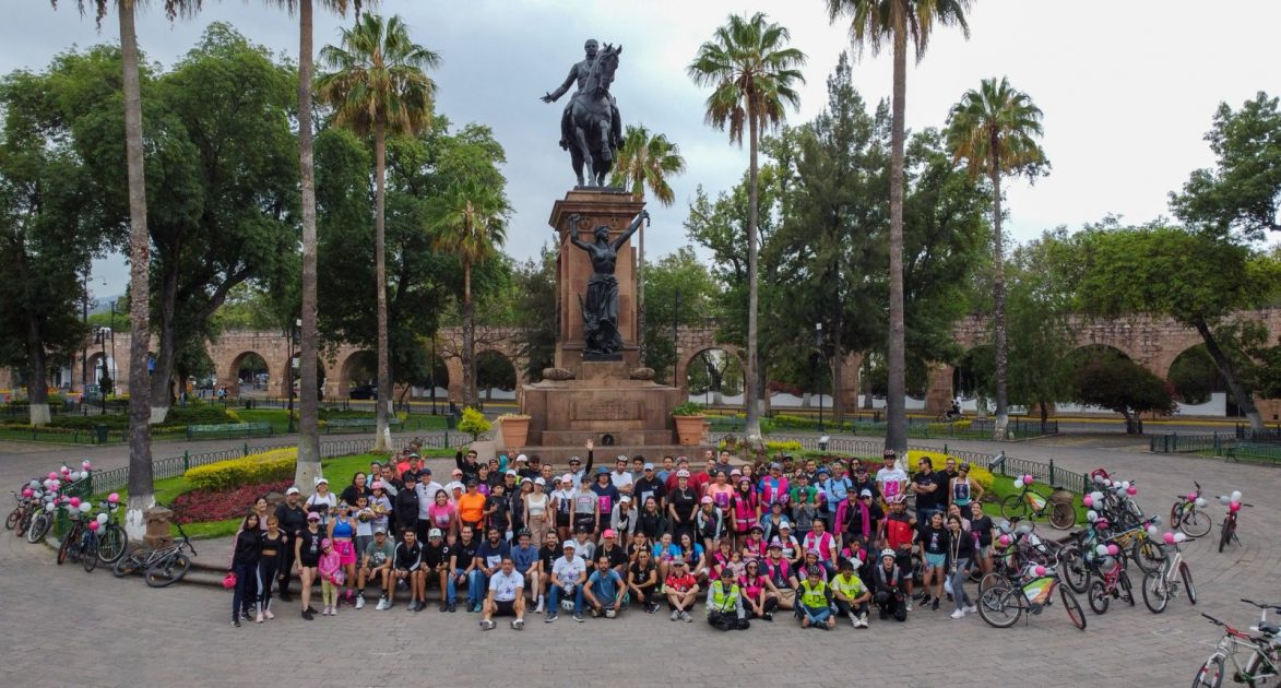 Fomenta IEM participación ciudadana con rodada Bici-Vota y módulos de promoción del voto