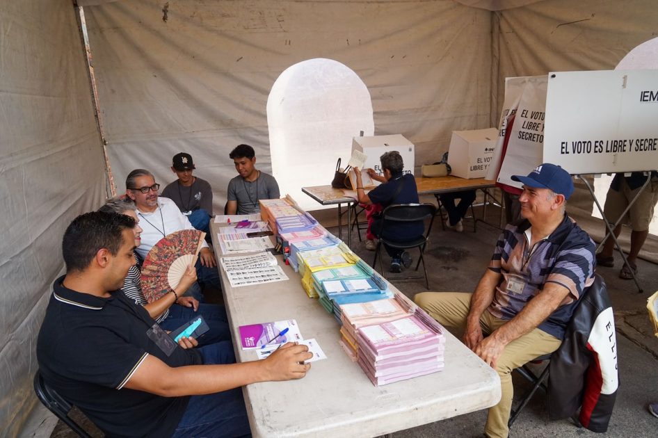Baja afluencia en casillas durante jornada electoral