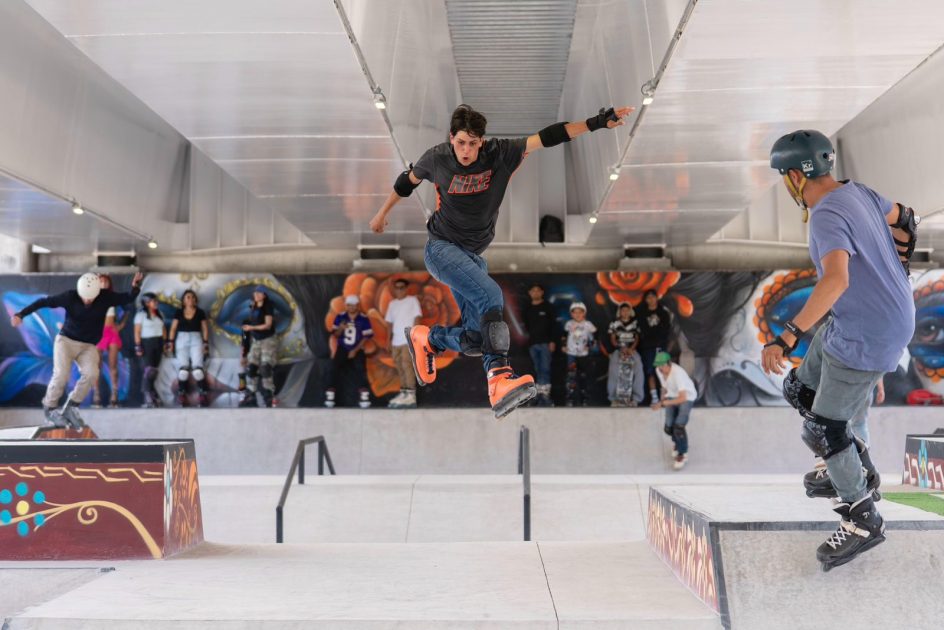 Bajopuente del Paso Catrinas da vida a la cultura urbana con su skatepark