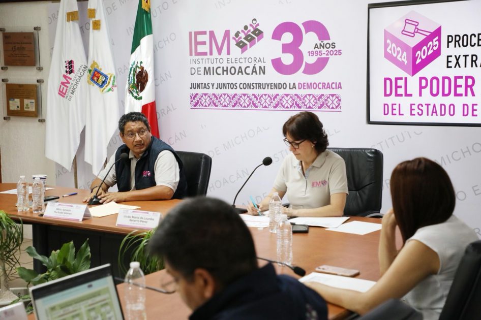 Presentan informe de los cómputos de las elecciones del Poder Judicial de Michoacán