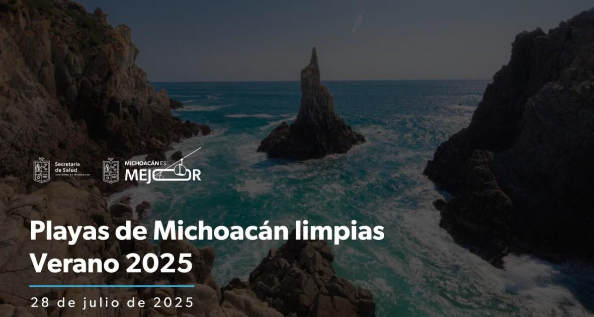 Playas michoacanas, limpias y aptas para vacacionar: Bedolla