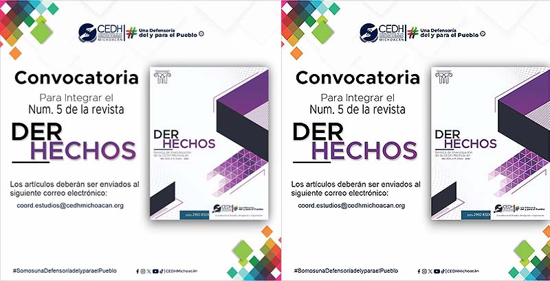 Convoca la CEDH a participar en su revista especializada sobre Derechos Humanos