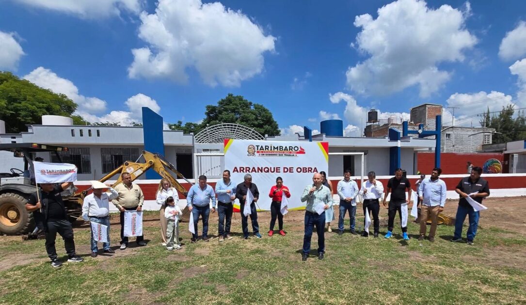 Gobierno de Tarímbaro moderniza la Unidad Deportiva de la cabecera municipal