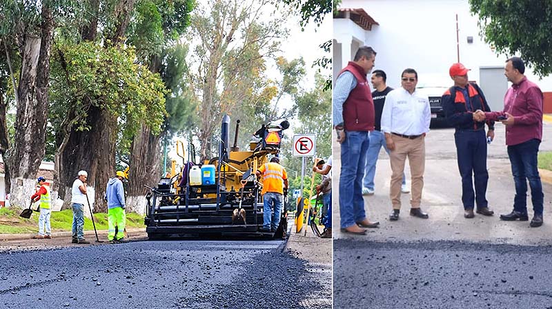 Julio Arreola impulsa obra en la avenida Lázaro Cárdenas para reforzar la seguridad vial en Pátzcuaro