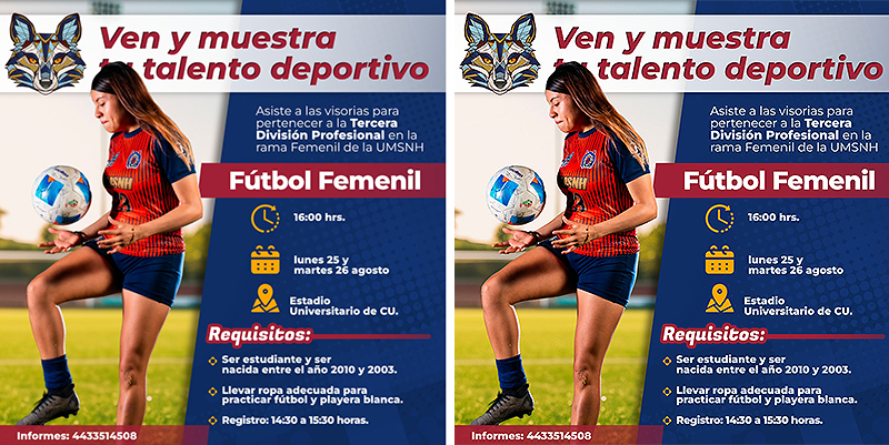 Si eres damita y quieres pertenecer al equipo Zorros Femenil de la UMSNH. ¡Vente a probar!