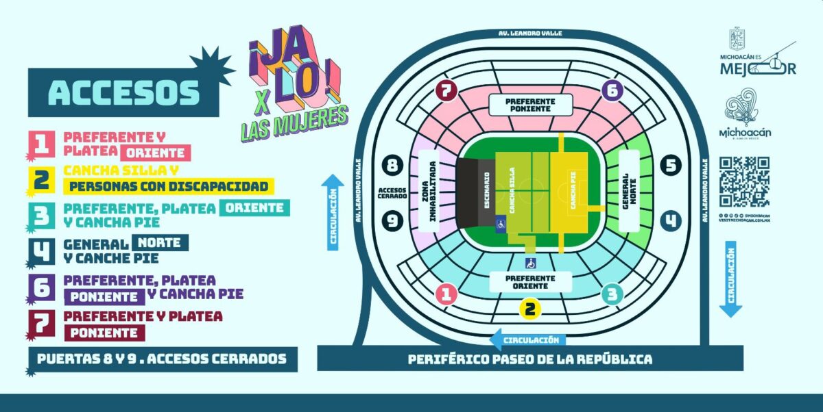 Conoce los accesos al Estadio Morelos para el concierto de Carín León