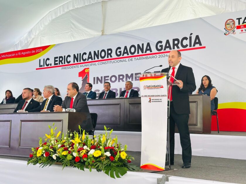 Eric Gaona García rinde su Primer Informe de Gobierno