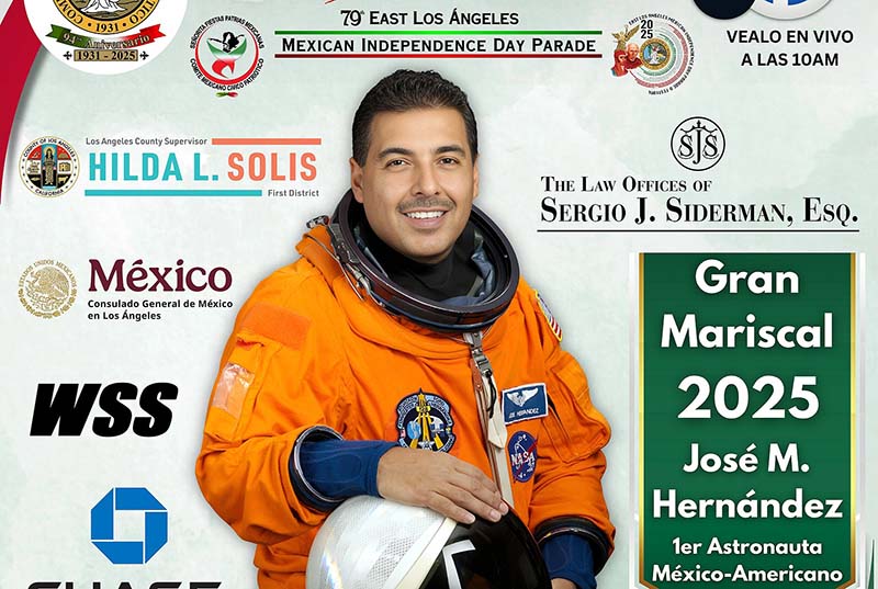 El astronauta michoacano José Hernández encabezará el desfile del Día de la Independencia en L.A.