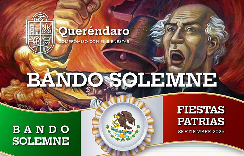 Queréndaro arranca el Mes Patrio con la publicación del Bando Solemne