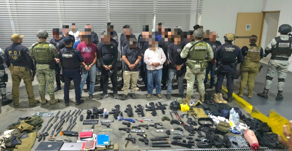 En Vista Hermosa, 38 detenidos en portación de un arma y 19 réplicas de armas de fuego: SSP