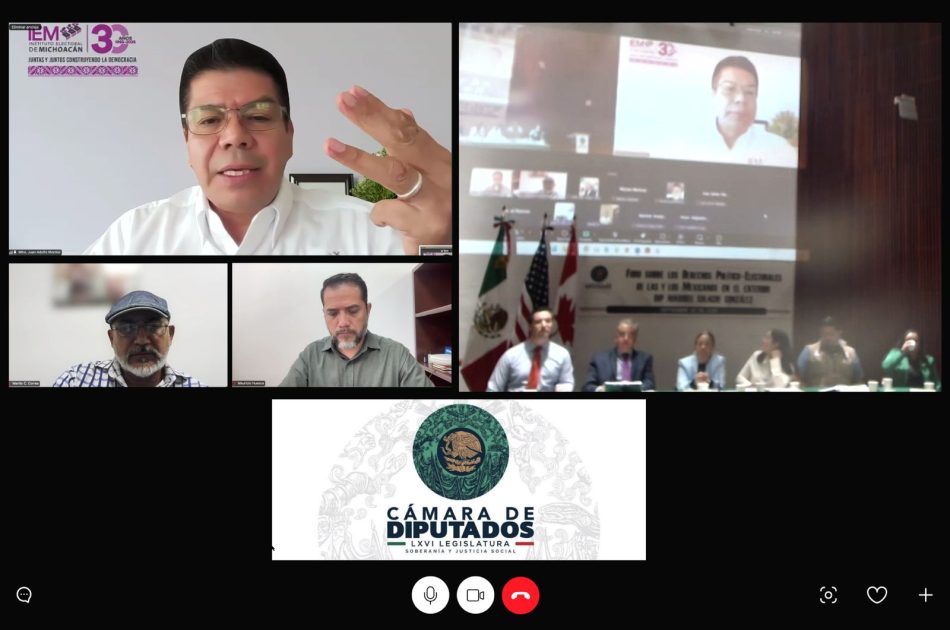 Foro federal en el Congreso de la Unión destaca necesidad de una reforma electoral con visión binacional: IEM