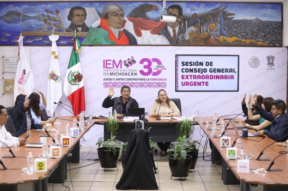 IEM presenta informes finales del Proceso Electoral Extraordinario del Poder Judicial de Michoacán