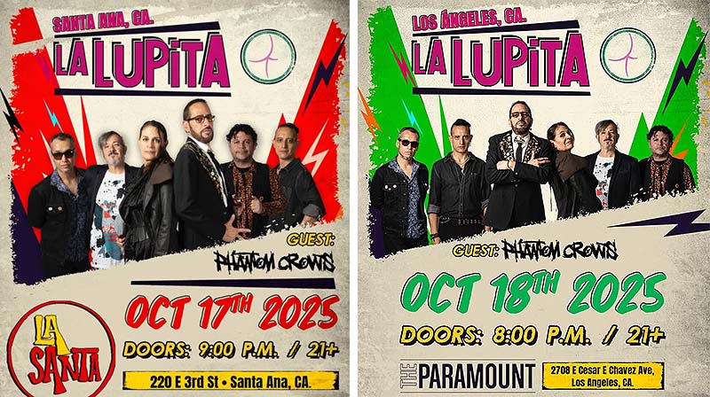 La legendaria banda de rock mexicana “La Lupita” anuncia su gira por EUA e incluye Los Ángeles