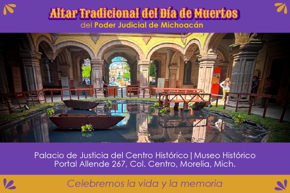 El Poder Judicial recrea oficios y tradiciones en su Altar de Día de Muertos 2025