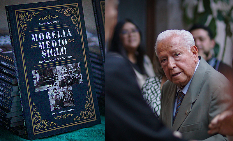 Entre calles, memorias y cantinas: Samuel Herrera presenta la segunda edición del libro “Morelia, medio siglo”