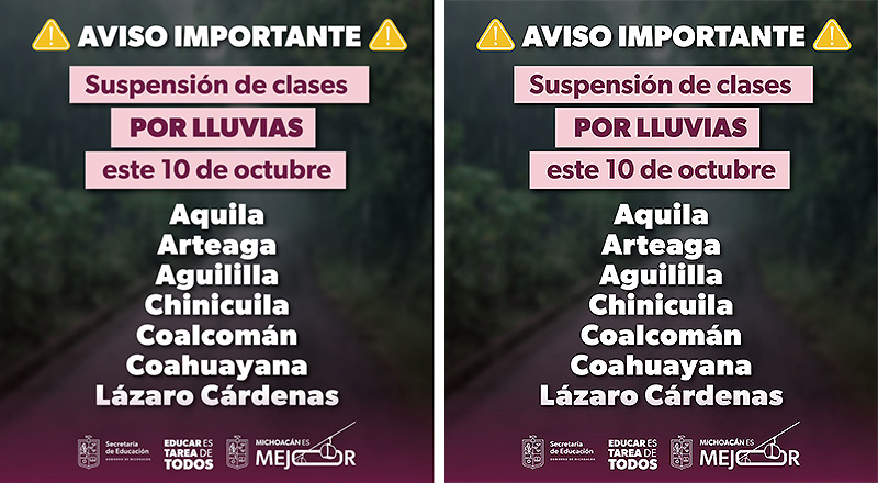 Suspensión de clases en 7 municipios de la Sierra-Costa por lluvias: Gabriela Molina
