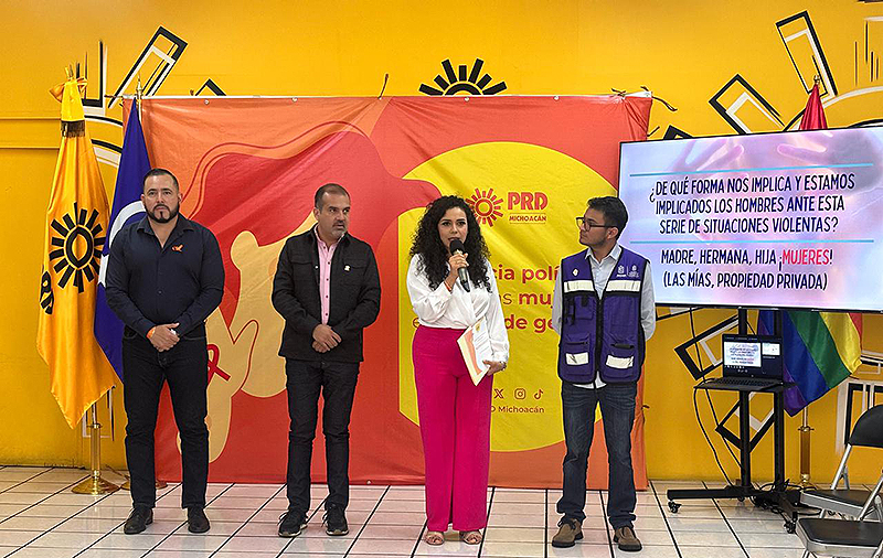 PRD Michoacán impulsa igualdad con taller sobre Nuevas Masculinidades