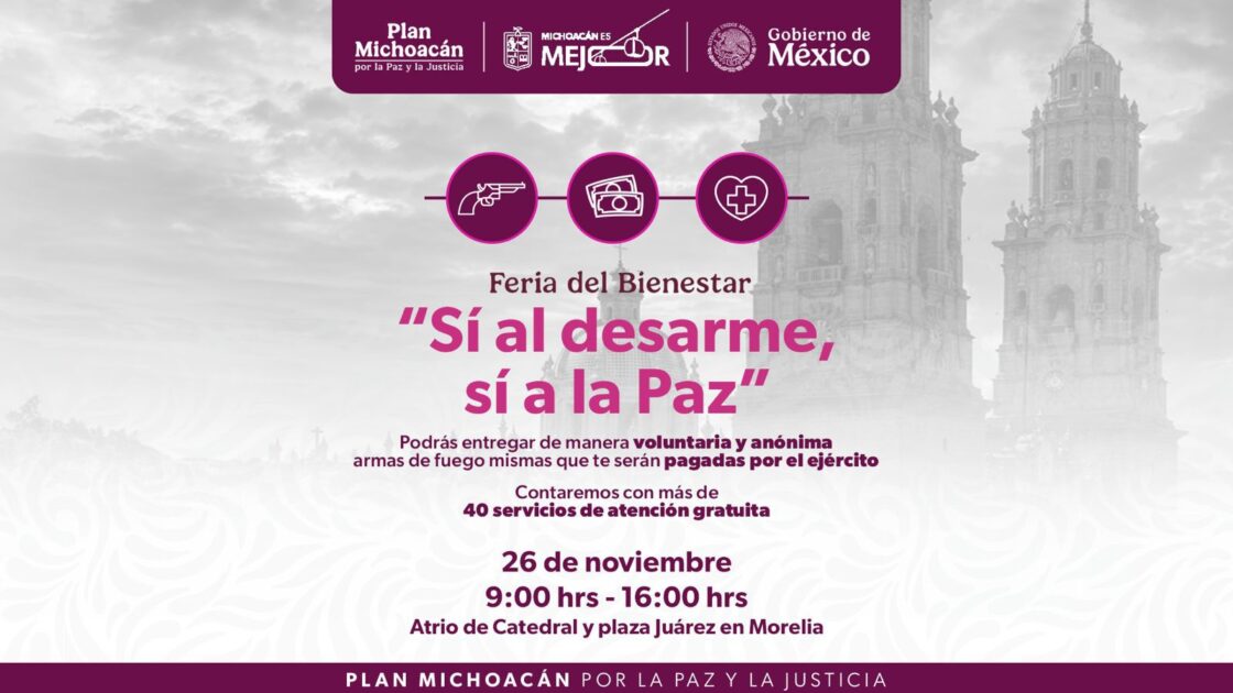 Este miércoles arranca en Morelia la primera feria de servicios dentro del Plan Michoacán