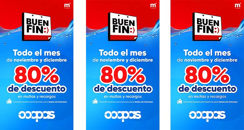 Ooapas Morelia invita a aprovechar descuentos del 80% en multas y recargos durante noviembre y diciembre