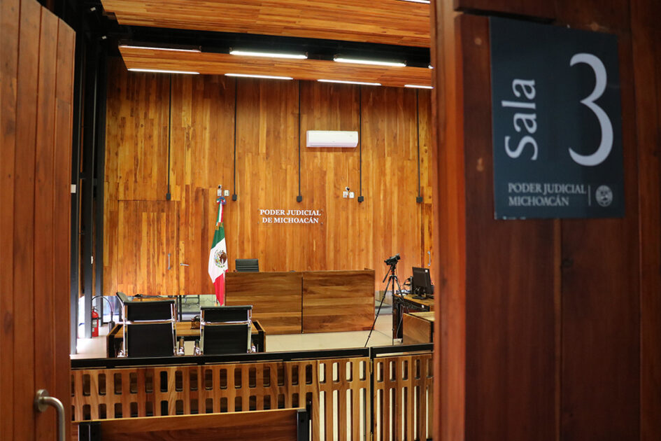 Más de 21 mil 800 audiencias han presidido juezas y jueces penales de Michoacán, de enero a octubre de 2025