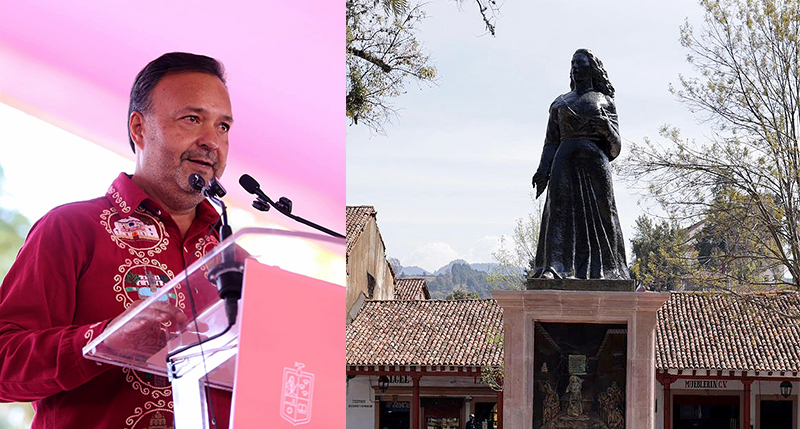 Julio Arreola inaugura la restauración de la Plaza Gertrudis Bocanegra en Pátzcuaro