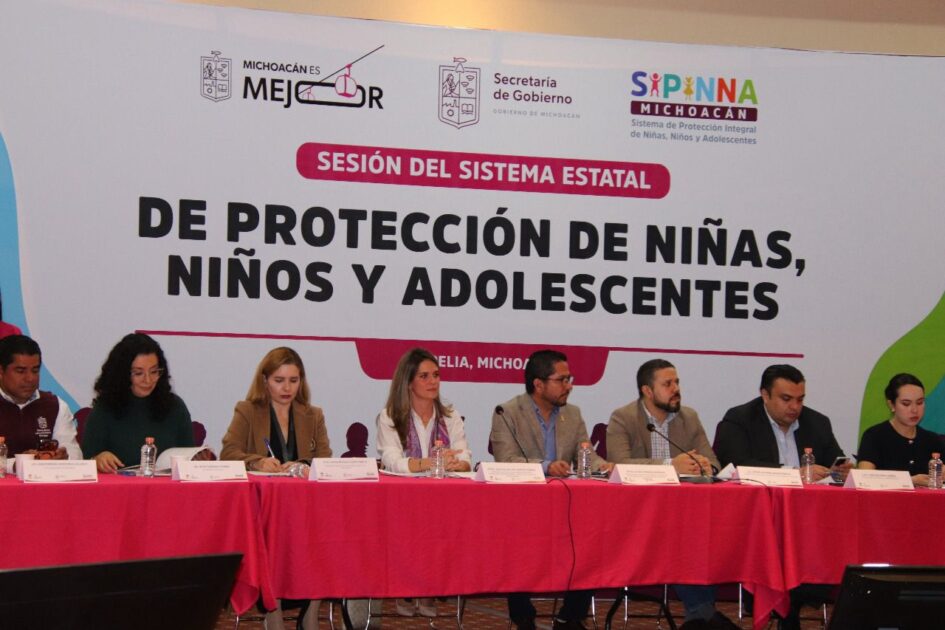 SIPINNA Michoacán reúne a más de 70 alcaldes y 30 asociaciones en su primera sesión estatal