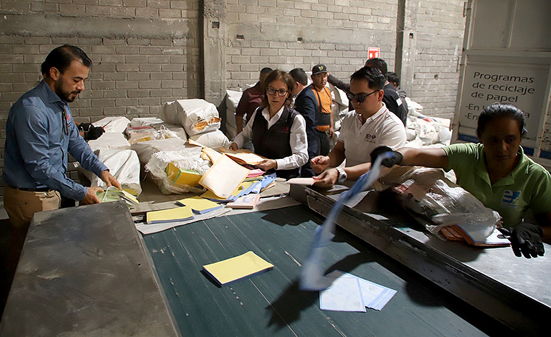 Inicia el IEM la destrucción de documentación electoral y sobrantes que se utilizaron en las pasadas elecciones judiciales