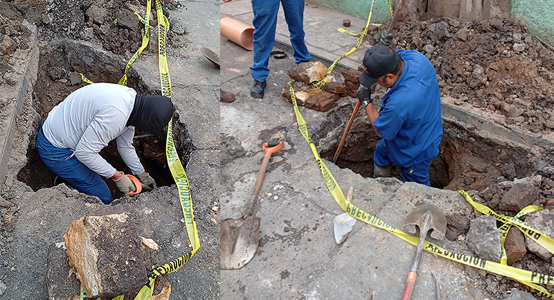 Ooapas realiza trabajos de reparación en Nicolás Bravo